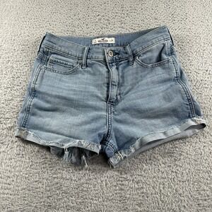 Hollister Micro Booty Shorts Womens 3 (26)  Stretch Indie Sleaze High‎ Rise